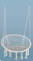 Macrame Hammock Chair Swing with Heavy Duty Hanging Hardware Kit - Appears New