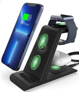 3 in 1 Wireless Charging Station, Missing Cord, E-Comm Return, Retail 69.99