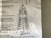 Pottery Barn, Lit Twinkling Twig Tree, 7', Like New, Retail - $249