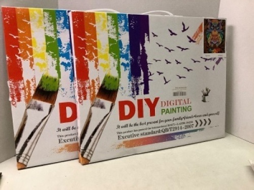 Lot of (2) DIY Digital Painting Kit, Appears New