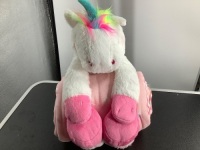 Lot of (2) Infant Unicorn-Pet-with-Blanket-Appears-New