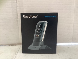 Easyfone Prime-A1Senior Flip Cell Phone, Untested, Appears New, Retail 98.99