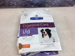 Hills Prescription Diet Digestive Care Low Fat i/d Food Dog Food, 17 Lb - New