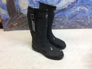 Women Fashion Rain Boots With Comfortable Insoles, Size 7 - New  