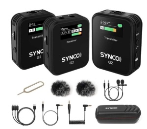 SYNCO G2(A2) Wireless Lavalier Microphone System, Powers Up, Appears New, Retail 149.99