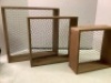 Set of 3 Happy Home Chicken Wire Storage Shelves, Appears New