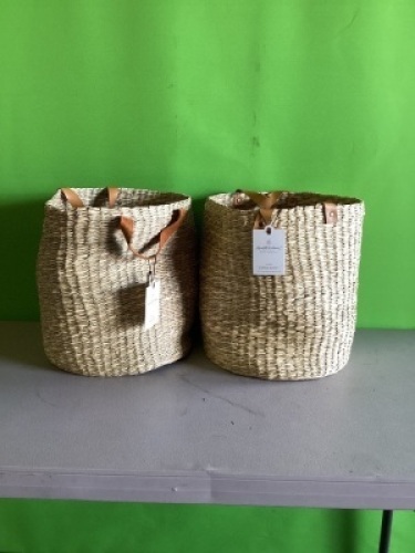 Heart and Hand, Storage Basket, LOT of 2, New, Retail - $25 Each
