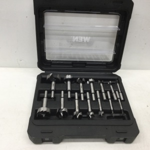 WEN FB5114 14-Piece Forstner Bit Set with Carrying Case,APPEARS NEW