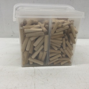  WEN JN400D 400-Piece Fluted Dowel Pin Variety Bucket with 1/4, 5/16, and 3/8-inch Woodworking Dowels,E-COMMERCE RETURN