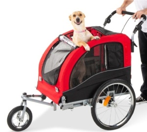 2-in-1 Pet Stroller and Bike Trailer