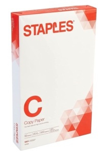 Lot of (8) Reams of Staples Legal Copy Paper, E-Comm Return, Retail 119.52