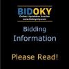 BIDDING INFORMATION - PLEASE READ!