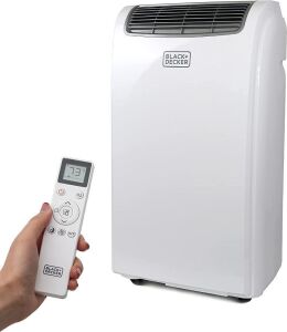 BLACK+DECKER 8,500 BTU Portable Air Conditioner with Remote Control, White - Like New