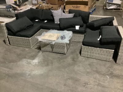 Outdoor Patio Sectional - Missing Feet & Some Hardware 