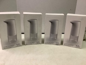 Lot of (4) Automatic Soap Dispenser, Appears New