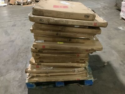 Lot of (19) Fireplace Screens - Various Sizes, Styles & Colors