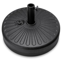 Plastic Patio Umbrella Base Pole Holder Accessory w/ Adjustable Knob