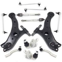 Topicksap - For 2007 2008 2009 2010 2011 Toyota Camry 12 Piece Front Tie Rod End Ball Joint Control Arm and Ball Joint Sway Bar End Link Suspension Kit - Appears New