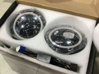 Lot of (2) 7 Inch 75W LED Round Headlights