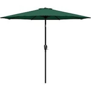 Outdoor Market Patio Umbrella w/ Push Button Tilt, Crank Lift - 7.5ft