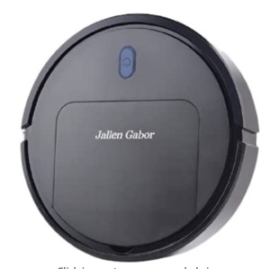 Jallen Gabor Robot Vacuum, Powers Up, Appears New, Retail 33.77