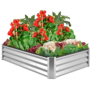 Outdoor Metal Raised Garden Bed for Vegetables, Flowers, Herbs, Appears New