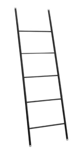 mDesign Metal Free Standing Towel/Blanket Ladder, New, Retail 47.99