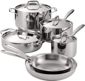 Tramontina 10-Piece Cookware Set Stainless Steel, 80116/248DS 