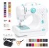 6V Portable Foot Pedal Sewing Machine w/ 12 Stitch Patterns, Teal