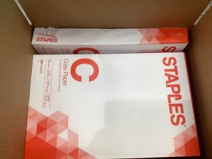 Lot of (6) Staples 11" x 17" Copy Paper Reams, E-Comm Return, Retail 92.34