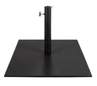 Steel Umbrella Base, Patio Stand w/ Tightening Knob & Anchor Holes - 38.5lb