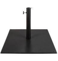 Steel Umbrella Base, Patio Stand w/ Tightening Knob & Anchor Holes - 38.5lb