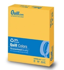 Lot of (9) Quill 30% Recycled Multipurpose Colored Paper, 8.5" x 11", Retail 211.41