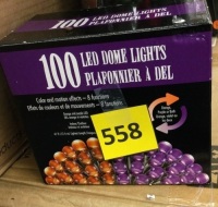 100 LED Dome Lights, 8 Functions, Indoor/Outdoor, 41ft,&nbsp;Orange/Purple