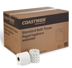 Coastwide Standard Toilet Paper, 96 Rolls, Appears new, Retail 69.99