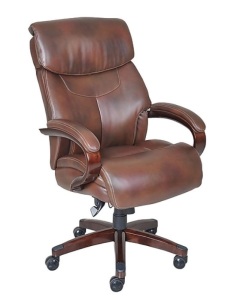 La-Z-Boy Bradley Bonded Leather Executive Chair, Appears New, Retail 379.99