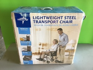 Medline, Lightweight Transport Chair, Like New, Retail - $129.97