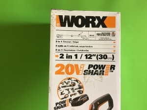 Worx, 2-in-1, Trimmer/Edger, WG163, 20V, 12", Like New Retail - $79.99