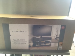 Threshold, Media Stand, Brown, New, Retail - $299