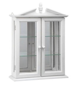 Design Toscano, Amesbury Manor Harwood Cabinet, White, Like New, Retail - $183