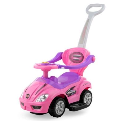 3-in-1 Kids Push Car w/ Handle and Horn