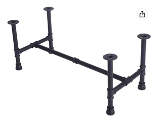 MBQQ, Rustic Diameter 1/2" Leg, Pipe Decor Furniture Table , Black, Like New Retail - $79