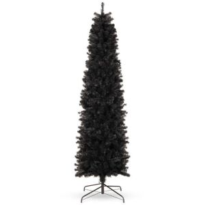 6' Black Artificial Pencil Holiday Christmas Tree