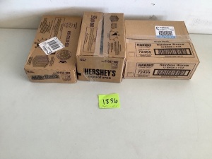 3 Boxes of Candy (Milk Duds, Hershey's, Haribo)