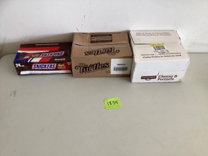 3 Boxes of Candy/Snacks (Sickers, Turtles, Cheese & Pretzels)