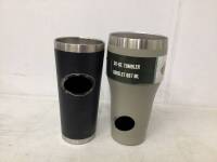 Lot of (2) Tumblers, Missing Lids, E-Comm Return