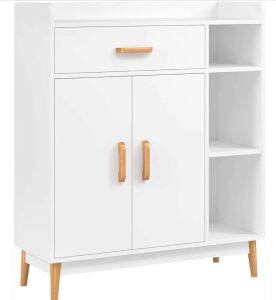 Homfa Scandinavian Storage Cabinet with Cupboard