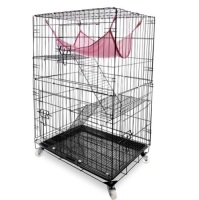 2-Tier Large Ferret Cage, Appears Missing 1 Wheel, Ecommerce Return