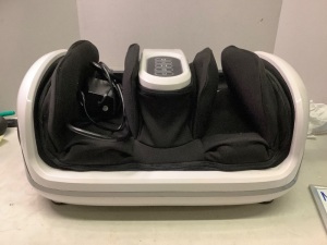 Cloud Massage Foot and Calf Massager with Heat, Powers On, Appears New