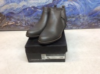 London Fog Women's Tina Ankle Boot, Grey Smooth, 10M&nbsp;- Appear New&nbsp;